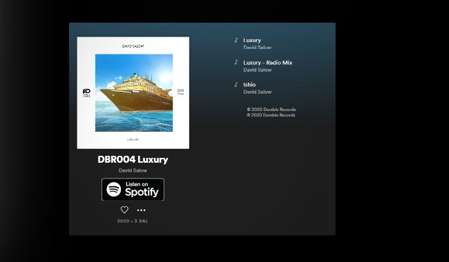 Luxury album on Spotify